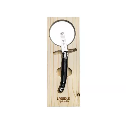 Laguiole Pizzaschneider schwarz