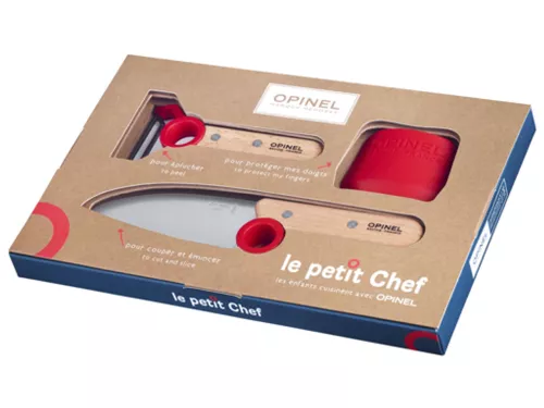 Kinderküchenset Opinel Le Petit Chef 3-teilig Rot