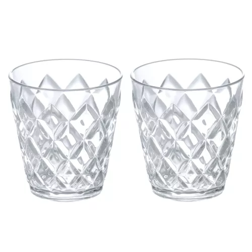 Koziol Kristallwasserglas 250 ml, 2er-Set