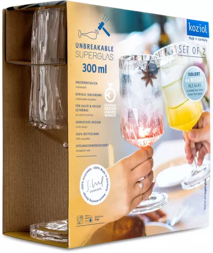 Koziol Koziol Superglas Club Nr. 04 Weinglas 300 ml 2er-Set (4401535)