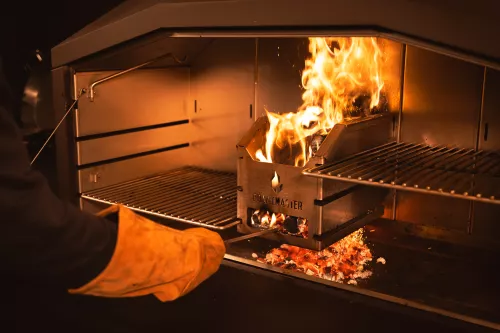 Braaimaster Braaimaster Freistehendes Duo Schwarz (FS2B)