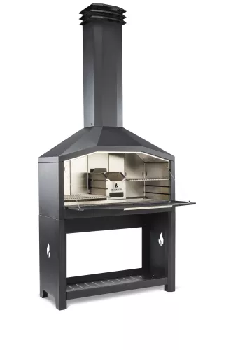 Braaimaster Braaimaster Freistehendes Duo Schwarz (FS2B)