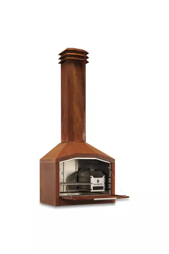 Braaimaster Freistehender Einzel-Corten, exkl. Fahrwerk