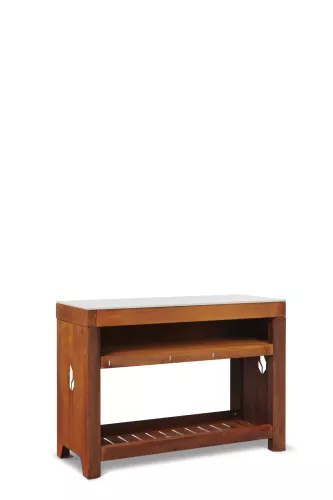 Braaimaster Beistelltisch Duo Corten-Keramik hellgrau