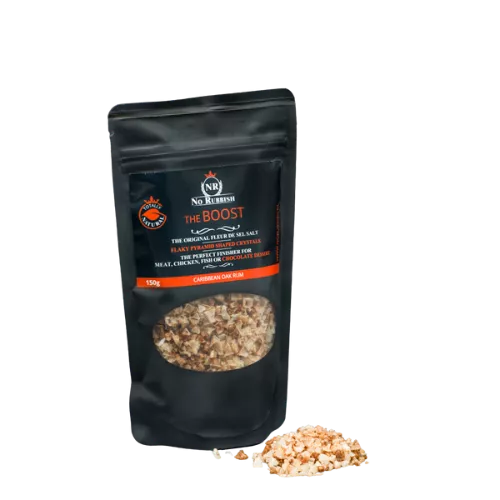 Kein Müll Fleur de Sel Das Boost-Salz mit karibischem, holzgereiftem Rumgeschmack (NRTBO)