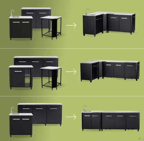 Cozze Cozze Werkbank 2 Türen und 4 Räder 120 cm (90526)