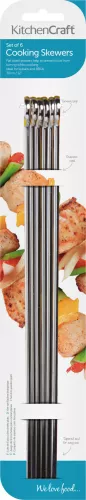 KitchenCraft KitchenCraft Set mit 6 flachen Spießen 30 cm (KCSKEWER30)