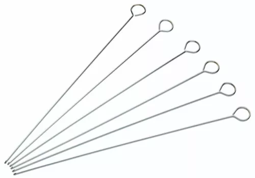 KitchenCraft Set mit 6 flachen Spießen 30 cm