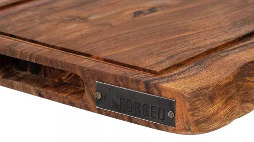 Geschmiedet Geschmiedetes Schneidebrett aus Akazienholz, mittelgroß (EsCutBrdNatM)