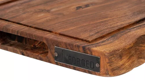 Geschmiedet Geschmiedetes Schneidebrett aus Akazienholz, groß (EsCutBrdNatL)