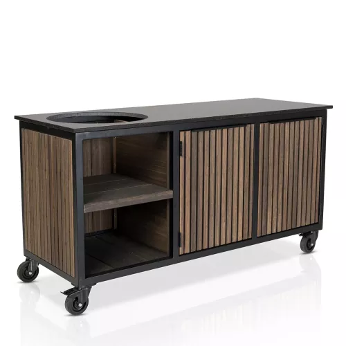 Fraaii Outdoorküche Bambus Graphit Rhombus Inferno Dekton Sirius Leaf