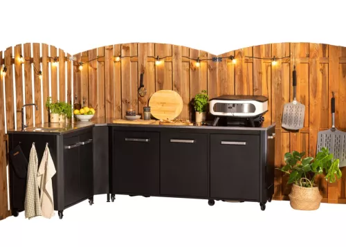 Cozze Cozze Werkbank 2-türig mit Spüle und Wasserhahn 93,5 cm (90529)