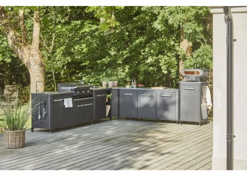 Cozze Cozze Werkbank 2-türig mit Spüle und Wasserhahn 93,5 cm (90529)