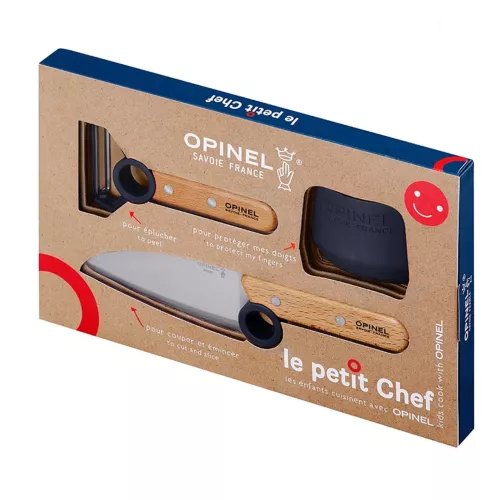 Opinel Kinderküchenset „Le Petit Chef“, 3-teilig, blau