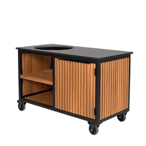 Fraaii Outdoor-Küche Bambus Teaköl Rhombus Aufbewahrung