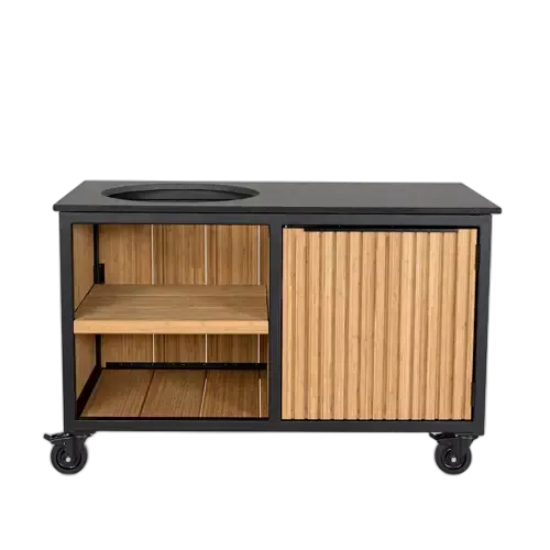 Fraaii Outdoor-Küche Bambus Natur Rhombus Aufbewahrung