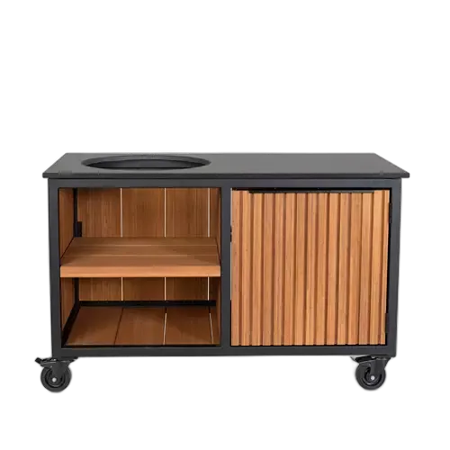 Fraaii Outdoor-Küche Bambus Teaköl Rhombus Aufbewahrung XL