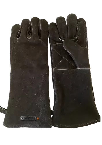 Xapron BBQ-Handschuhe aus schwarzem Wildleder