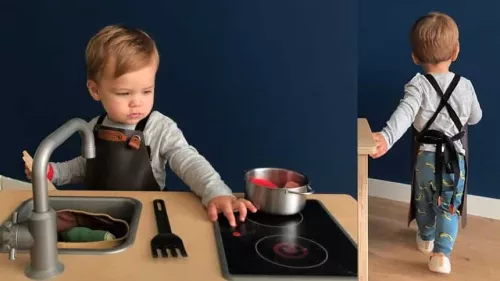 Xschürze Xapron Rinderschürze Kinder Braun Leder (KA390135)