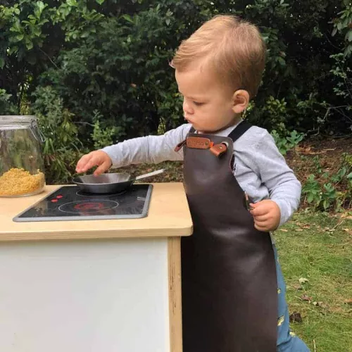 Xschürze Xapron Rinderschürze Kinder Braun Leder (KA390135)