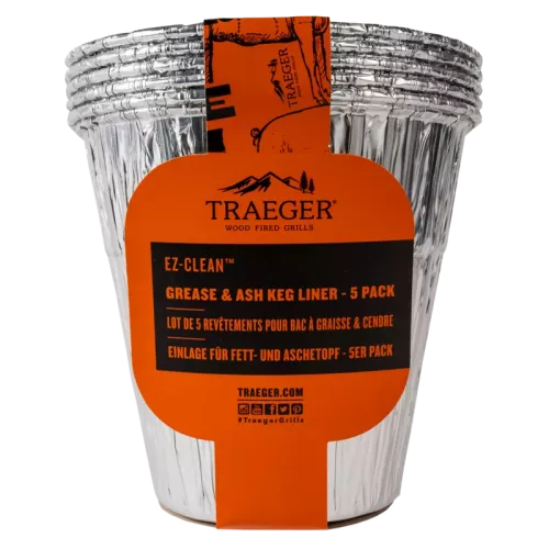 Traeger EZ-Clean Fett- und Aschebehälter-Einsätze, 5 Stück