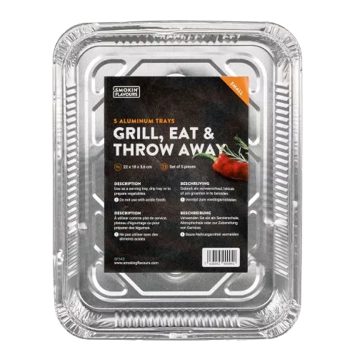 Smokin' Flavours Aluminiumbehälter Klein 5 Stück