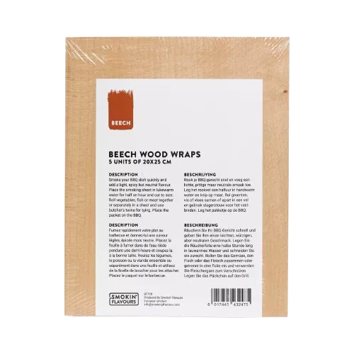 Rauchige Aromen Smokin' Flavor Smoke Sheets Buche 5 Stück (SF720)