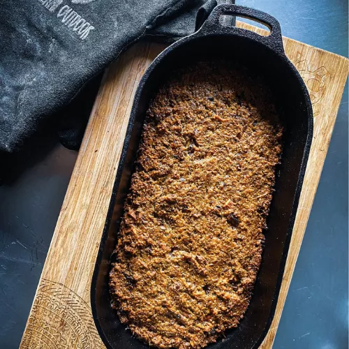 Valhal Outdoor Valhal Dutch Oven Schmortopf aus Gusseisen mit Grilldeckel, oval, 2 Liter (VH2L)