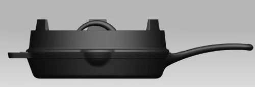 Valhal Outdoor Valhal Bratpfanne Gusseisendeckel ø 25 cm mit Grillmuster (VH.LID25)