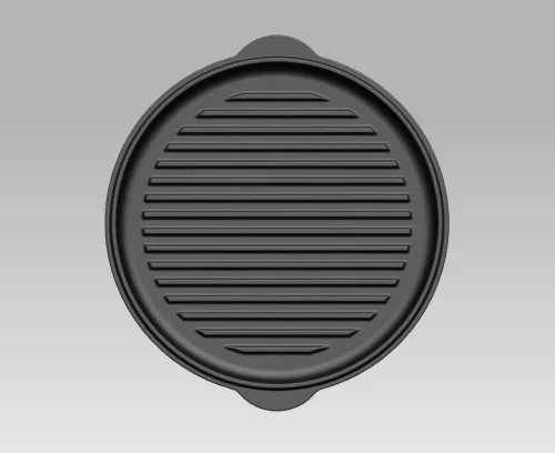 Valhal Bratpfanne Gusseisendeckel ø 25 cm mit Grillmuster