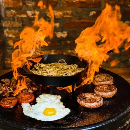 Valhal Outdoor Valhal-Pfanne aus Gusseisen mit Griffen 30 cm (VH30H)