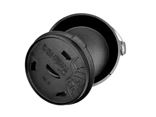 Valhal Outdoor Valhal Dutch Oven Kasserolle aus Gusseisen, 6,1 Liter (VH6.1L)