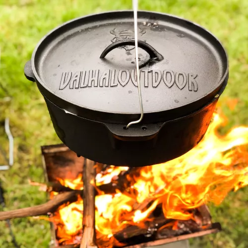 Valhal Outdoor Valhal Dutch Oven Kasserolle aus Gusseisen, 6,1 Liter (VH6.1L)