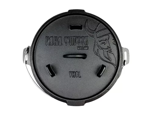 Valhal Outdoor Valhal Schmortopf aus Gusseisen, 8 Liter (VH8L)