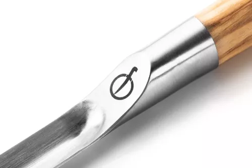 Geschmiedet Geschmiedeter Churrasco-Olivenspieß V-Form 60 cm (OLSkewV60)