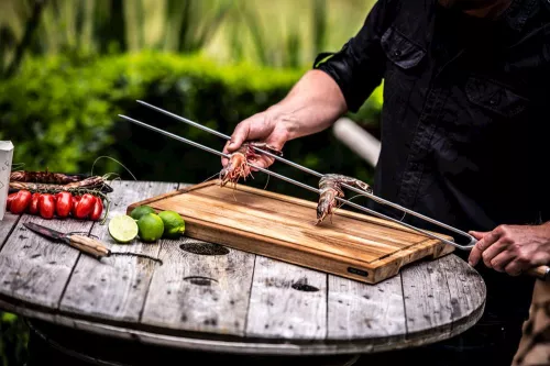 Geschmiedet Geschmiedeter Churrasco-Olivengabelspieß 50 cm (OLSkewF50)