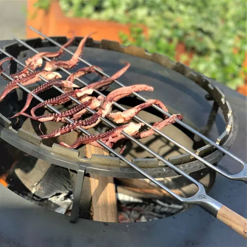 Geschmiedet Geschmiedeter Churrasco-Olivengabelspieß 50 cm (OLSkewF50)