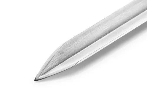 Geschmiedet Geschmiedeter Churrasco-Olivenspieß V-Form 50 cm (OLSkewV50)