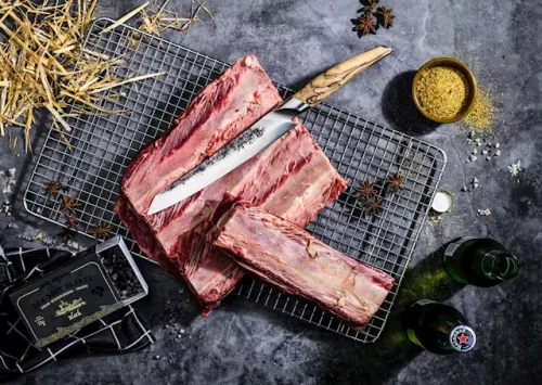 Geschmiedet Geschmiedetes Katai-Schnitzmesser (KatVlees)