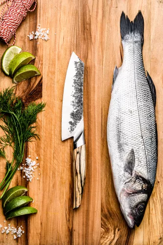 Geschmiedet Geschmiedetes Katai Santokumesser 18 cm (KatSant18cm)