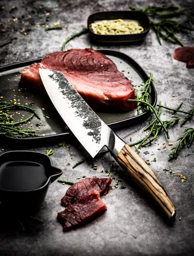 Geschmiedet Geschmiedetes Katai Santokumesser 18 cm (KatSant18cm)