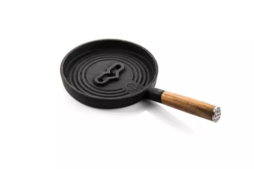 Geschmiedete Churrasco-Servierpfanne aus Gusseisen