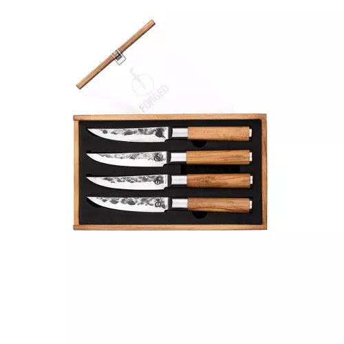 Geschmiedete Olivensteakmesser