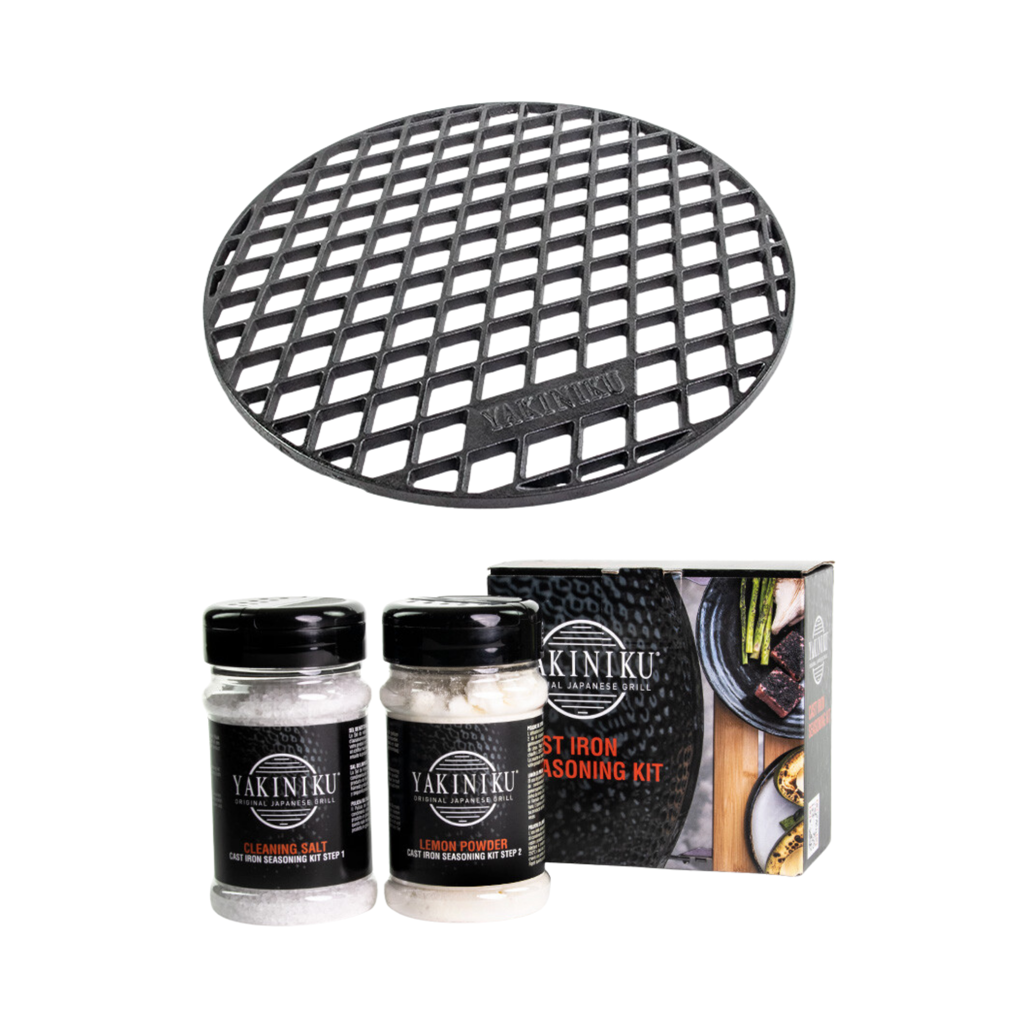 YAKINIKU Gusseisenrost | MITTEL mit GRATIS Einbrennset